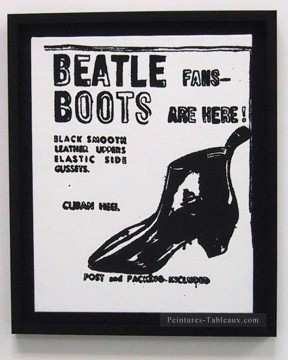 Andy Warhol œuvres - Bottes Beatles Andy Warhol